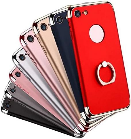 CHENRUI Ultra Slim Case For iphone7 Back Cover with Ring Holder Stand (iphone7 plus red)