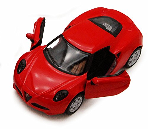 Kinsmart 2013 Alfa Romeo 4C, Red 5366D - 1/32 scale Diecast Model Toy Car, but NO BOX