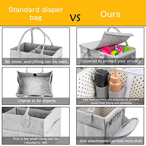 image for Haomaomao Baby Diaper Caddy Organizer With Dust Cover and Changeable C