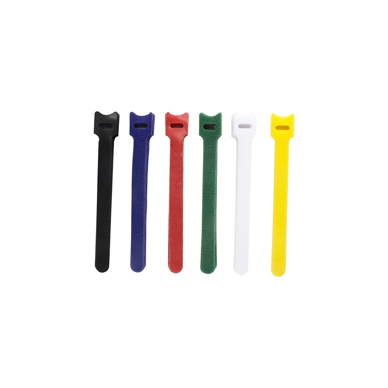 Lumeiy Reusable Rope Cable Ties, 6-Inch Adjustable Straps, Microfiber Cable Organizer Wire Ties Multicolor 100pcs