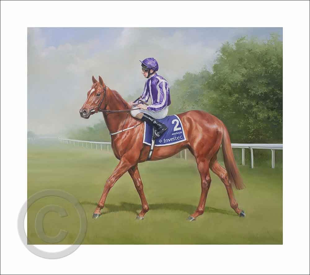 Australia & Joseph O’Brien (Epsom Derby) – by Jacqueline Stanhope. A signed and numbered limited edition print on 330gsm fine art paper.