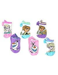 Disney Frozen - Calcetines para mujer (6 unidades, para niños pequeños o grandes), diseño de Frozen