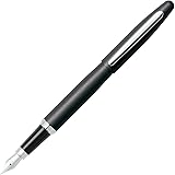 Sheaffer VFM, Matte Black, Nickel Plate Trim, Fountain Pen: Medium Nib (E0940553)