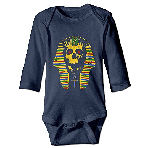 Alexx Curse Of The Pharaoh Infant Jumpsuit Bodysuit Long-sleeve Romper Navy