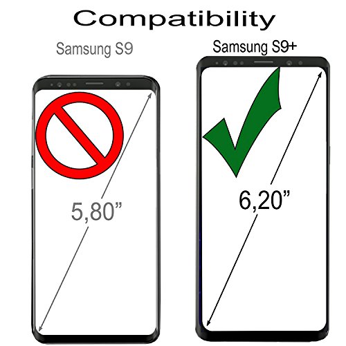 StilGut Samsung Galaxy S9+ (S9 Plus) Case. Flip Leather Wallet Cover with Card Slots, Cognac Brown - Thumbnail 7