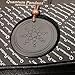 Haluoo Volcanic Stone Anti Emf Radiation Protection Pendant Energy Scalar Negative Ions Pendant Necklace Quantum Pendant Electromagnetic Field Protectionem Necklace for Women Mens (Round)thumb 2