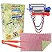 Magic Trio Peeler Set Use as Vegetable Peeler Potato Peeler Veggie Peeler Julienne Peeler Orange Peeler Garlic Peeler with 2 Orange Peeler + 1 Kitchen Towels (6 pcs)