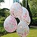 Mybbshower Metallic Gold Blush Pink Heart Confetti Balloons for Bachelorette Party Decoration 10 Inch Pack of 5
