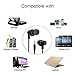 Earbuds in Ear Headphones with Microphone DT120 Premium Aluminum Noise Isolating Sweatproof Earphones(Black)
