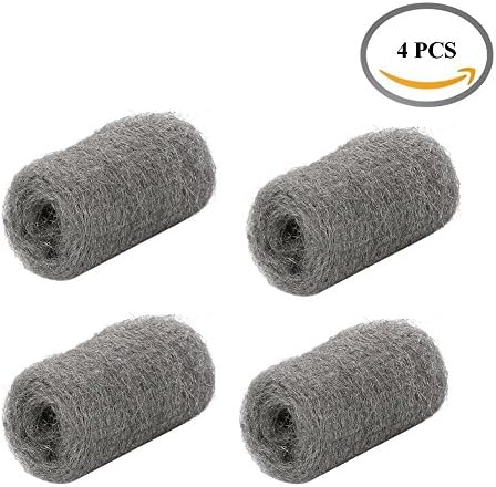 Eyan Stainless Steel Wool Pads for Pots Plates Cups Cookware Glassware and Bakeware Kitchen Cleaner Pack of 4
