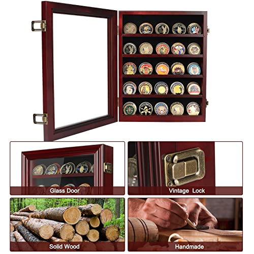 ASmileIndeep Military Challenge Coin Display Case with HD Toughened