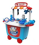 FLYZOE Medical Toys Doctor Play Sets Simulation Medicine Box Baby Kids Funny Toys with Carry Case