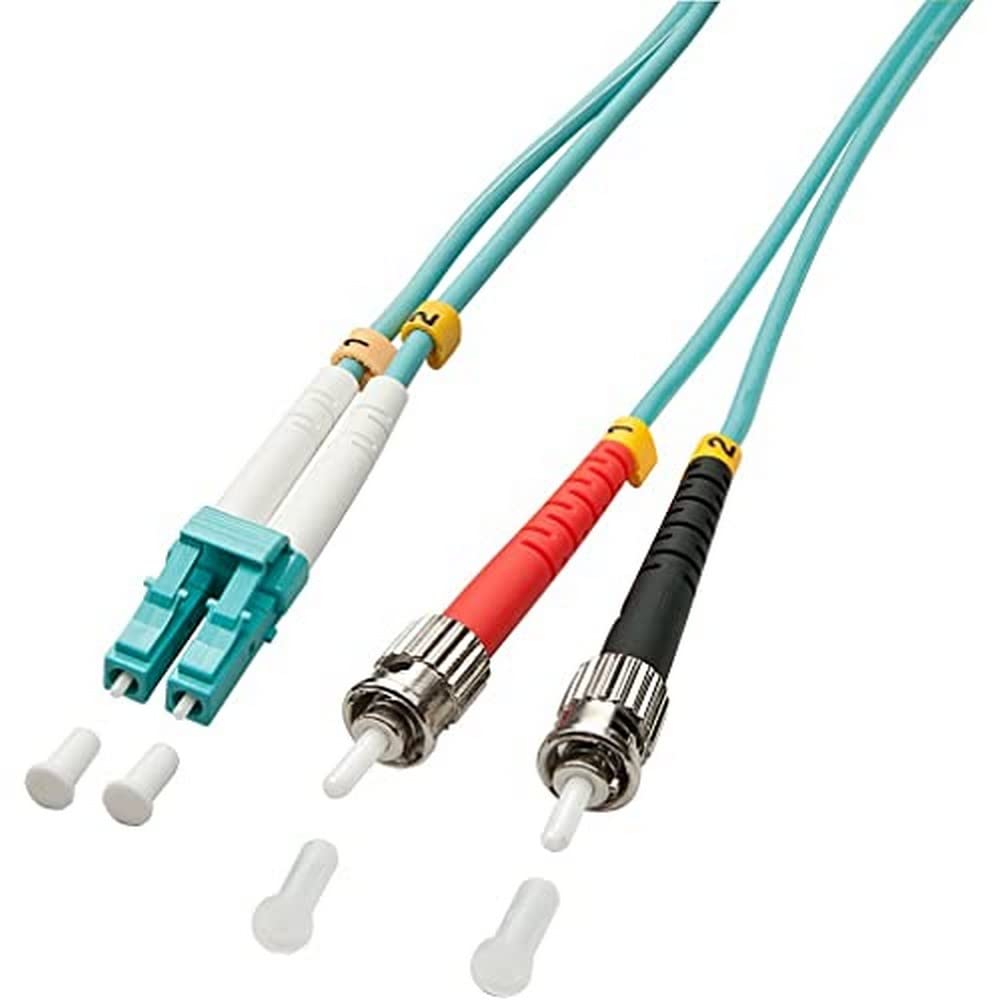 Lindy 46380 Ethernet Fiber Optic Duplex Cable LC/ST OM3 1 m Blue