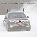 Car Reindeer Antlers and Nose - 3 Pcs Easy to Install and Remove Kit - Fun Christmas Car Decoration