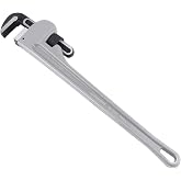 MAXPOWER 24 inch Pipe Wrench, 3 inch Jaw Opening | Aluminum Straight Pipe Wrench Heavy Duty 24-Inch Plumbers Wrench