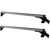 GXYWADY Universal Roof Rack Cross Bars 48 330LB | Car Top Roof Cross Bar Luggage Cargo Carrier Rack w/ 3 Kinds Clamp Silver