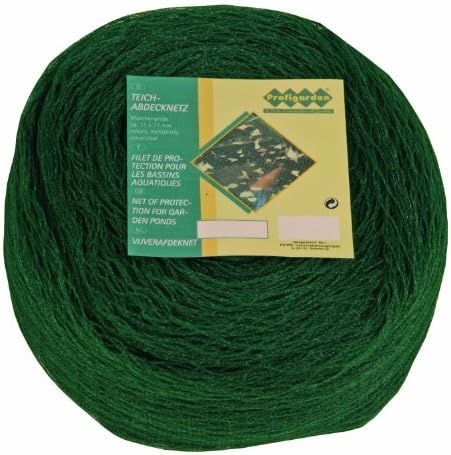 Profigarden 257145 Pond Cover Net 2 x 3 m with 17 x 17 mm Mesh and 10 Ground Anchors Dark Green by Profigarden