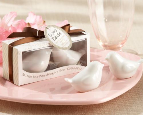 Lovebirds in the Window Ceramic Salt & Pepper Shakers - Set of 12 by Kate Apsen by Kate Apsen