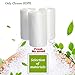 Small Trash Bags 4 Gallon Garbage Bags Waste Basket Bin Liners Bags For Bathroom, Kitchen, Office, Home Bedroom,Car- Clear White (125 Count)