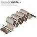 Walcase Fully Magnetic Closure Clasp Milanese Loop Stainless Steel iWatch Band for Apple Watch Series 3 Series 2 Series 1 - 38mm Gold