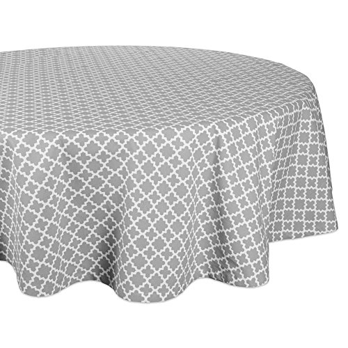 Amazon Com Dii Round Lattice Cotton Tablecloth For Weddings