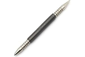 WHLLING 1/16″Dual Head Nail Setter and 3/16″Center Punch, 3500 PSI Striking Force Counter Punch Spring Nail Set