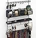 Longstem Organizers Over The Door/Wall Hanging Men's Tie and Belt Rack Organizer Valet Patented in Black 43 Hooks for Men’s Organization