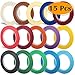 Selizo 15 Pack 1/8” Whiteboard Pinstripe Dry Erase Graphic Chart Thin Marking Tape, 15 Colors
