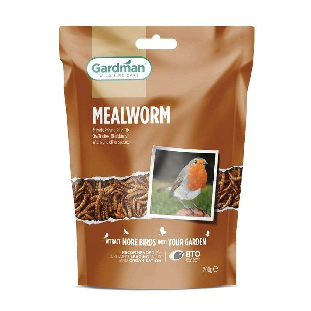 Gardman Mealworms for Wild Birds, 200 g