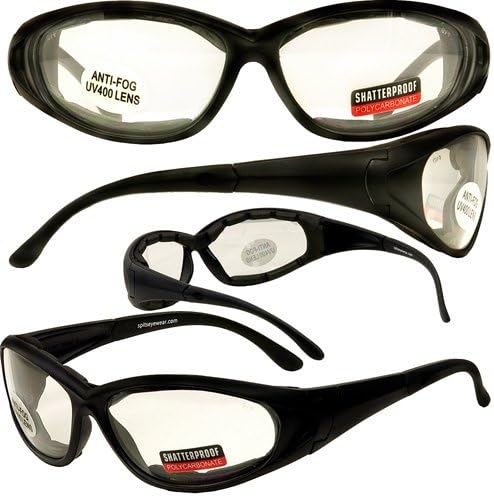 Gobys-2 Foam Padded Motorcycle Safety Glasses Sports Goggles