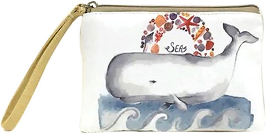 Women Fashion Mini Cute Elephant Elk Whale Cat Printed Handbag Coin Purse Wallet (6)
