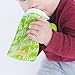 BooginHead Baby Toddler Squeez'Ems Puree Pouches, Dishwasher safe YUM! Green/White