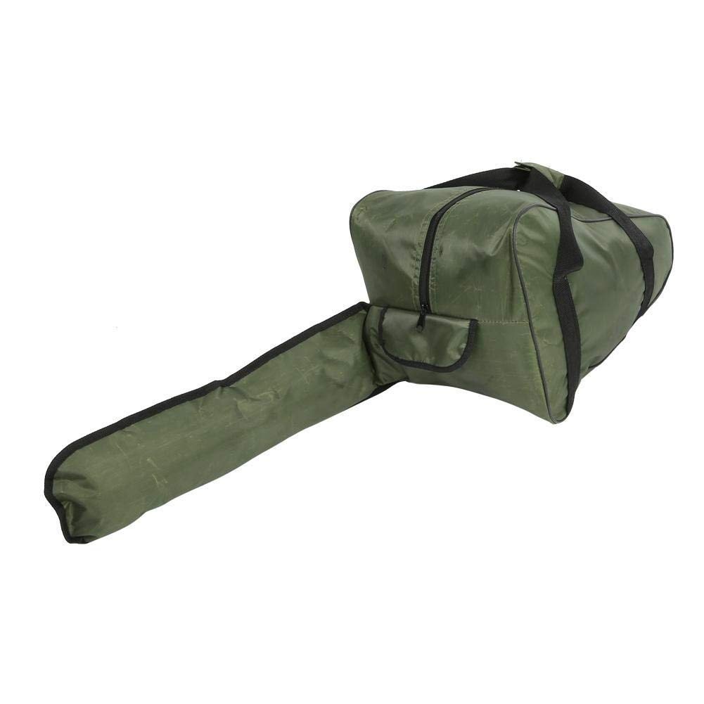 Oumefar Chainsaw Carrying Bag, Oxford Cloth Heavy-Duty Waterproof Tool Storage Bag Full Protection Chain Saw Holder Long Zipper Design Holdall Box for Lumberjack