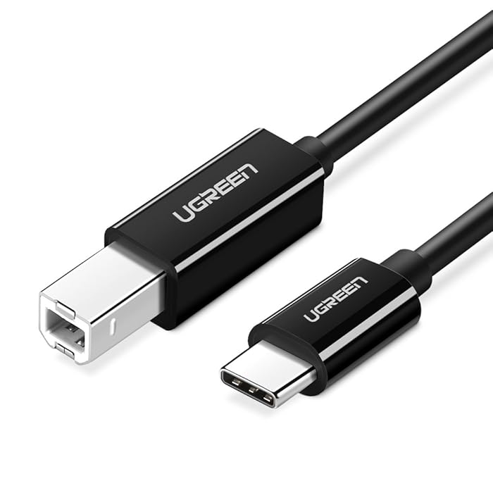 UGREEN USB C to USB Type B 2.0 Cable Type C Printer Scanner Cord Compatible for MacBook Pro, HP Canon Printers and More (6FT, Black)