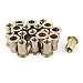 uxcell 20Pcs M6 Steel Rivet Nut Flat Head Insert Nutsert