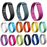 Henoda 15 Pcs Large Replacement Bands with Clasps for Fitbit Flex Only /No Tracker (Pack of 15 (Large))