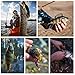 Magreel Fishing Lures Jig Heads with Sharp Fishing Hook,Lifelike Double Ball Eyes for Bass Trout Freshwater Saltwater,Packed in Plastic Clear Box