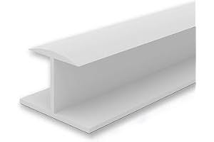 DLDIRECT Slatwall Panel Joiner H-Trim Piece 4 ft. (48 inches) - Slatwall Accessories for a Seamless Connection Between Panels - 4' (48-3/16")