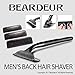 Men's Back Hair Shaver Personal Body Grooming Remove Unwanted Hair Easily_ New, Safe & Durable Design, Perfect For Dry & Wet Use, BONUS 3 FREE Blade Razor Refills