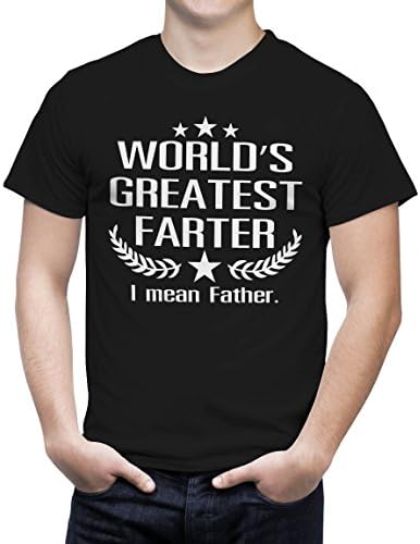 Father Gifts Worlds Greatest Farter, I mean Father Husband Grandpa Dad T Shirt (4XL, Black)