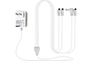 TALSWIF (4-Output) AC/DC 4.5V Power Adapter Replacement for Lemax Lighted Accessory 74295 94527 94565 94566 74707 94563 Christmas Xmas Halloween Micro Mini House Lighting Village Spooky Building Decoration