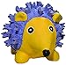HuggleHounds Ruff-Tex Latex Ball Dog Toy - Dog Toys Rubber, Puppy Toys, Puppy Essentials, Pool Toy, Heavy Duty Squeaky Ball for Small, Medium & Large Dogs, All Breeds - Violet Hedgehog, Small