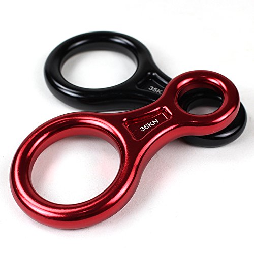 CdyBox 35KN Big 8 Titan Figure 8 Rescue Descender Belay Device for Mountain Climbing