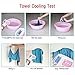Newild Cooling Towel (43x12 inches), Perfect For Sports, Yoga, Workout, Fitness, Gym, Pilates, Travel, Camping and More,With Waterproof Bottle Package (Color: Blue)