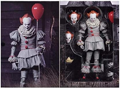 Hazy beauty Hot New 18cm 7inch NECA Stephen King's It Pennywise Joker Clown Action Figure Toys Dolls Kid Boy Girl Gift with Box Worldwide