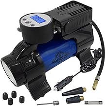Motor Luxe Portable Air Compressor Pump 12V DC - Digital Tire Inflator with 100 PSI Pressure Gauge for Car - Auto Shut Off & Free Accessories