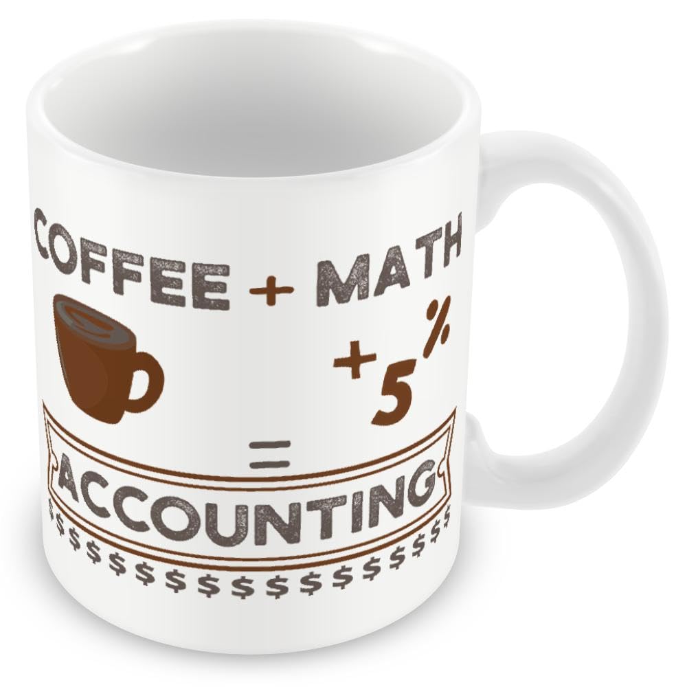 Gift Mug for Accountant - Coffee + Math = Accounting for Accountants