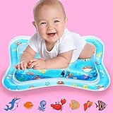 YOMOZONE Tummy Time Mat Baby Toy Water Play Mat, Infant Toy Inflatable Play Mat Toddlers Fun Play Activity Center, Perfect Leakproof BPA Free Floating Toys for 3 6 9 Months Newborn Boy Girl Gift