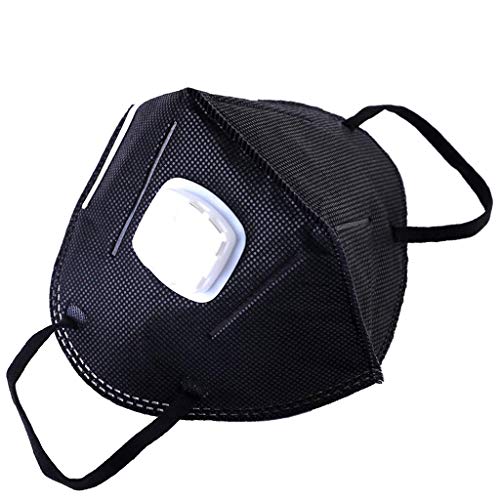 Roisay Kirlilik Karşıtı Maskeler Unisex Dış Mekan Koruması Dokuma Kumaş Toz Maskesi Tek Kullanımlık Güvenlik Solunum Profesyonel Filtreler Nefes Alabilir, Siyah (15 adet)