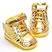 LIVEBOX Infant Baby Girls' Angel Wings Premium Soft Cotton Sole Prewalker Toddler Sneaker Shoes (S: 0~6 Months,Golden)